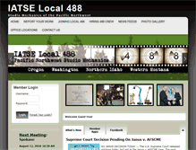 Tablet Screenshot of iatse488.org